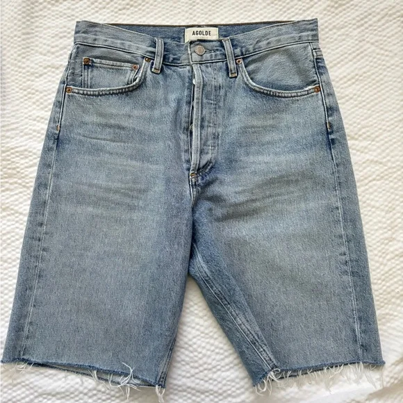 AGOLDE 90’s High Rise Denim Shorts - Picture 4 of 10
